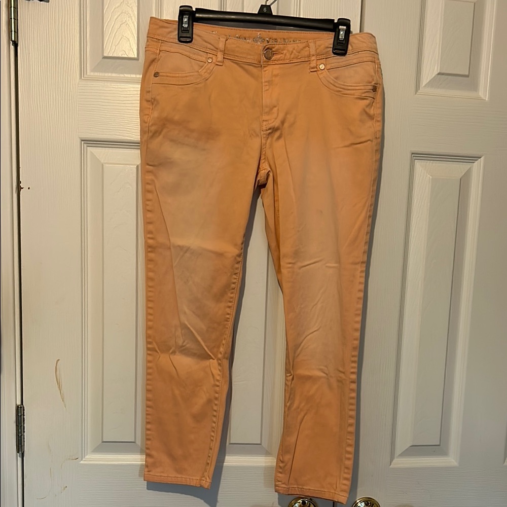 Simply Vera Wang Peach Skinny Jeans